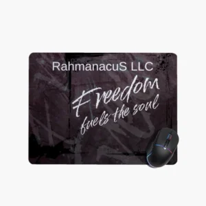 Rahmanacus freedom fuels the soul desktop mat
